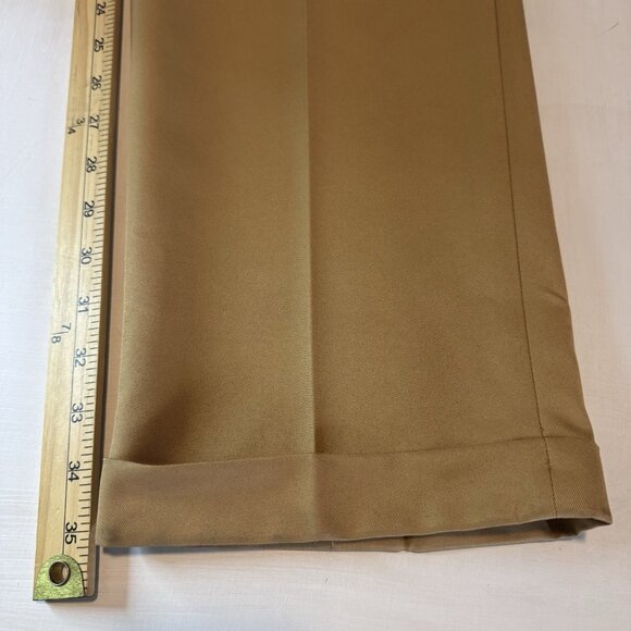 NWT Roundtree & Yorke Pants Travel Smart Mens Tall 38x36 Dress Tan Pleated - Picture 10 of 12
